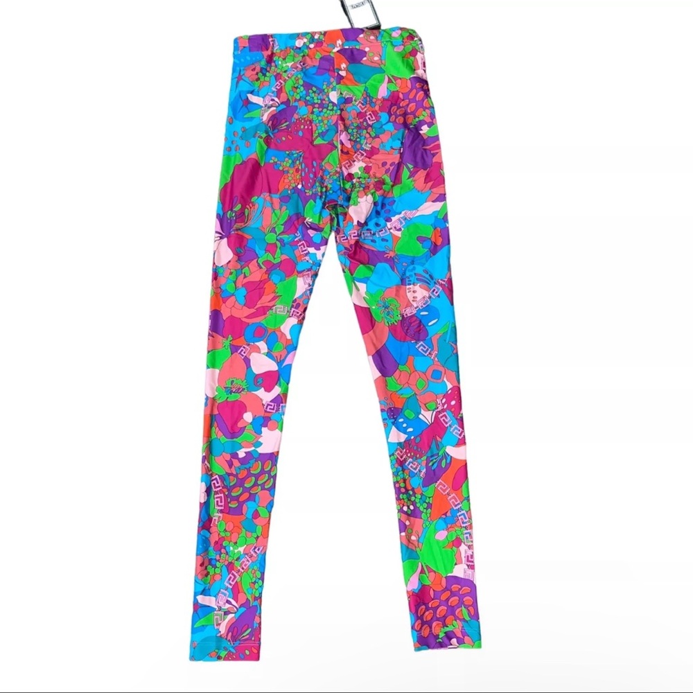 Versace Multicolor Patterned Leggings - image 6